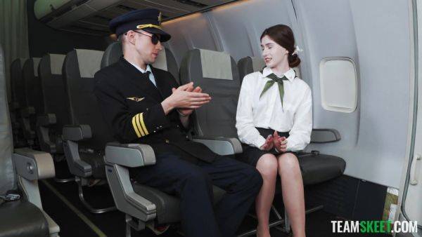 Stewardess gets fucked by the captain in insane positions - xbabe.com on v0d.com
