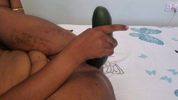 Biggest Cucumber In My Pussy So Amazing When I Cum With Cucumber - hclips.com on v0d.com