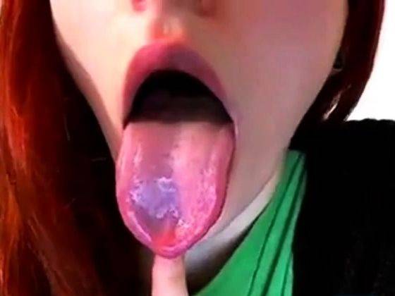 Beautiful Tongue 1 - drtuber.com on v0d.com