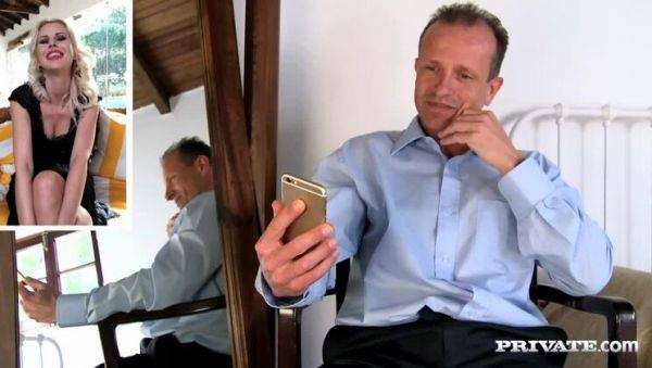 Lynna's Husband Watches Her Suck Christen's Pussy and Ride a Big Dick - porntry.com on v0d.com