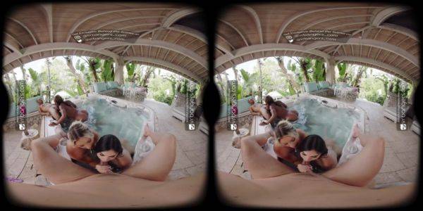 VR Bangers Super Hot Outdoors Orgy Sex With 4 Hot Girls VR Porn - hotmovs.com on v0d.com