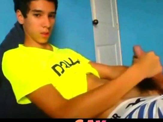 Latino Twink Shows Off When Jerking - drtuber.com on v0d.com