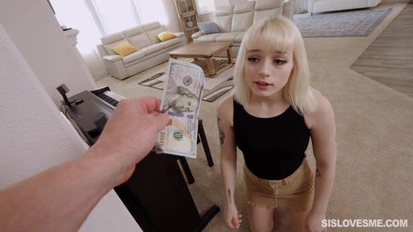 Petite blonde receives good cash to bend that ass and fuck - xbabe.com on v0d.com