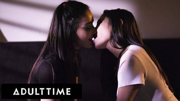 ADULT TIME - Voyeur Lesbian Teen Watches Aidra Fox And Kristen Scott Lick Each Others Pussies - txxx.com on v0d.com