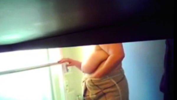 Plump stepmom's huge udders (hidden cam) - drtuber.com on v0d.com
