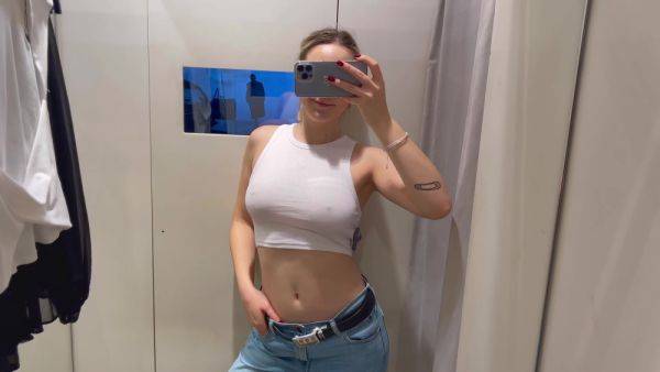 Sexy See Through Try On Haul Hard Nipples - hclips.com on v0d.com