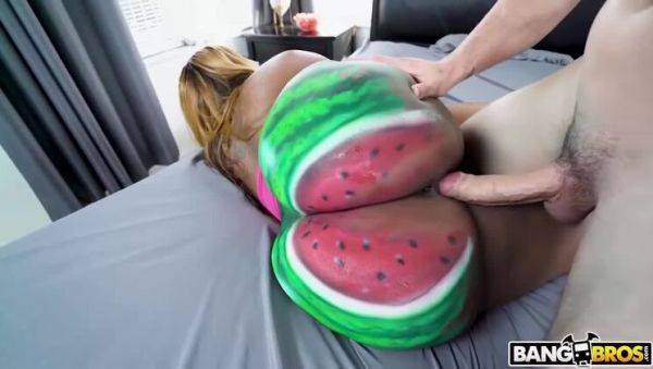 Victoria Cakes: Banging That Watermelon Booty in POV - porntry.com on v0d.com