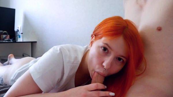 Cum In The Mouth Of A Cute Redhead - txxx.com on v0d.com