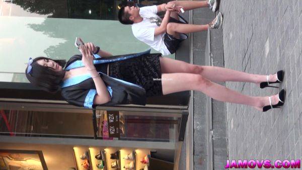Chinese Girl Caught on the Street - hclips.com - China on v0d.com