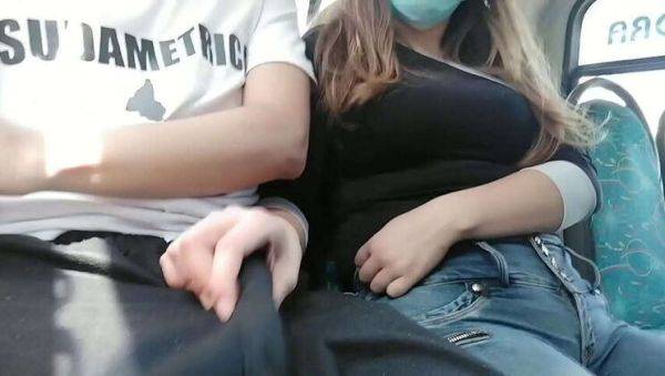 A mysterious woman gropes my dick on the bus: Public flash and handjob - xxxfiles.com on v0d.com