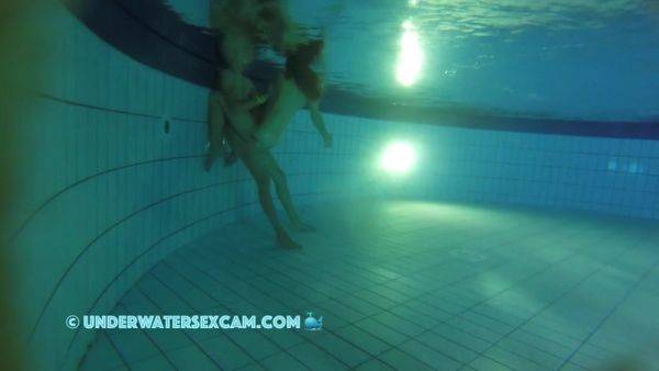 First Time Teen 18+ Couple Underwater Sex Part 2 - hclips.com on v0d.com