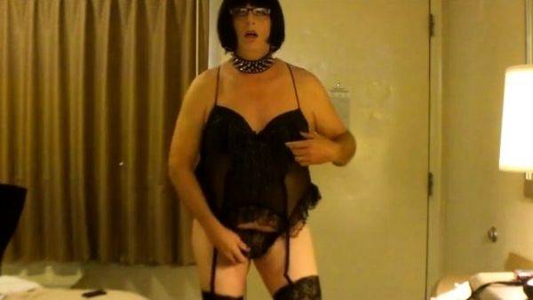 CD Sissy Slut Amber Nipple Orgasm and Eats Cum - drtuber.com on v0d.com