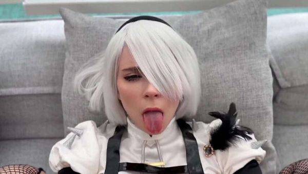 Sweetie Fox as 2B from NieR: Automata Gets Her Tight Pussy Fucked Every Which Way & Cum On Her Face - Amateur Cosplay - veryfreeporn.com on v0d.com