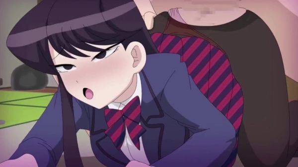 Komi-san gets anal creampie from a fat bastard with a big dick - anysex.com on v0d.com