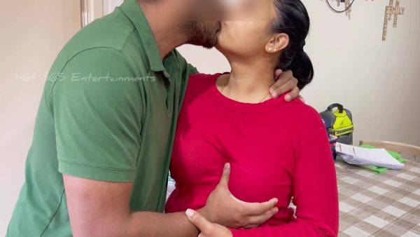 Stepdaughter - Romantic Deep Kissing, Handjob And Nipple Play With Horny Indian - desi-porntube.com - India on v0d.com