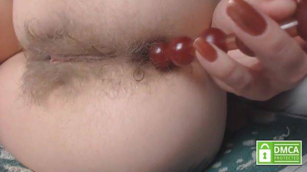 Close Up Playing With Different. Pushing Out Anal Beads Without Hands From Sexy Hairy Asshole - upornia.com on v0d.com