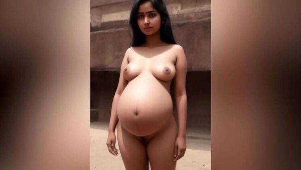 Young Pregnant Asian and Indian Lesbian MILFs with Big Tits and Sexy Curves - veryfreeporn.com - India on v0d.com
