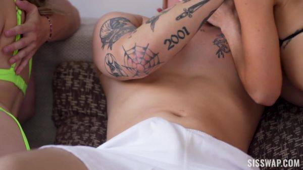 Coco Lovelock & Theodora Day & Tyler Cruise & Joshua Lewis in Poolside Temptations: A Deep Analysis Extended Cut - SisSwap - hotmovs.com on v0d.com