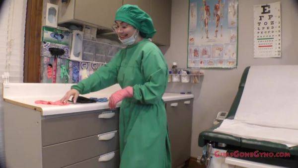 Nurse Lenna Lux Trying On Gloves - Part 1 of 1 - hotmovs.com on v0d.com