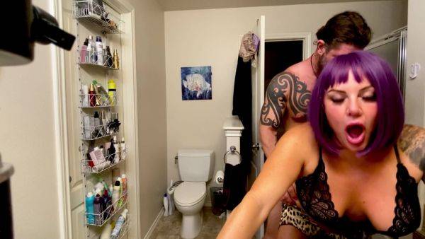 Kora Gets Fucked In Bathroom After Deepthroat Blowjob - hclips.com - Usa on v0d.com