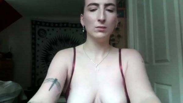 Busty curly brunette with big boobs fucks on couch - drtuber.com on v0d.com