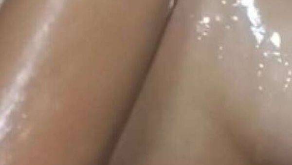 Latina Teen 18: Stunning College Girl Bathing After Anal Play. Genuine Home Video - porntry.com on v0d.com