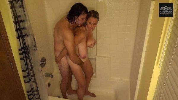 Eager Spouse Large Breasted Novice Shower Erotica #2: Bianca & Jinx Luciano - xxxfiles.com on v0d.com