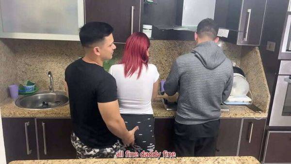 Cheating Wife Gets Groped While Husband Cooks: NTR Cuckold Experience with Yostin Quiles & Palomino Vergara - veryfreeporn.com on v0d.com