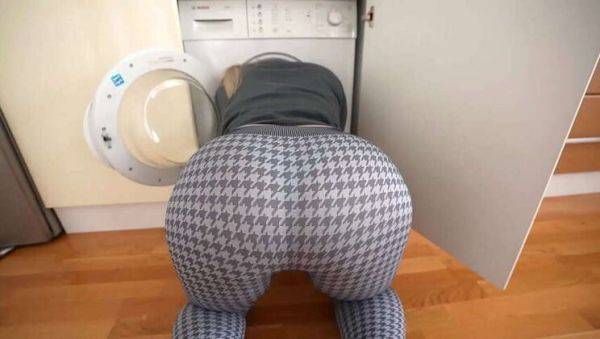 Step-Sister with Stunning Ass Gets Trapped in Washing Machine: A Hot & Creamy POV Encounter - veryfreeporn.com on v0d.com