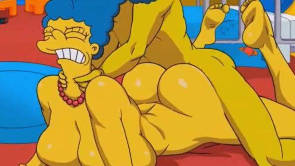 Marge Simpson assfucked in GYM locker room - Porn Cartoon - anysex.com on v0d.com