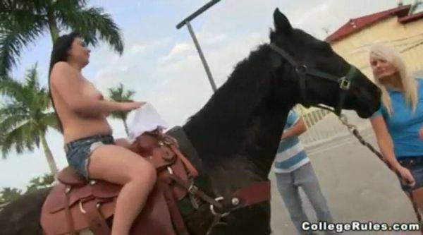 Watch this busty babe with big tits take a public back ride and blow a big load - sexu.com on v0d.com