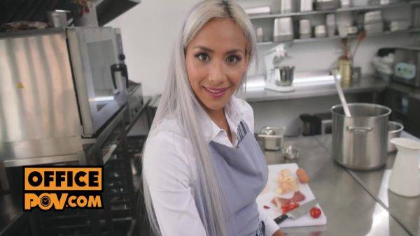 Pov - Fucking Anal Feitsh Chef Slut Veronica Leal In Her Tight Ass - videomanysex.com on v0d.com
