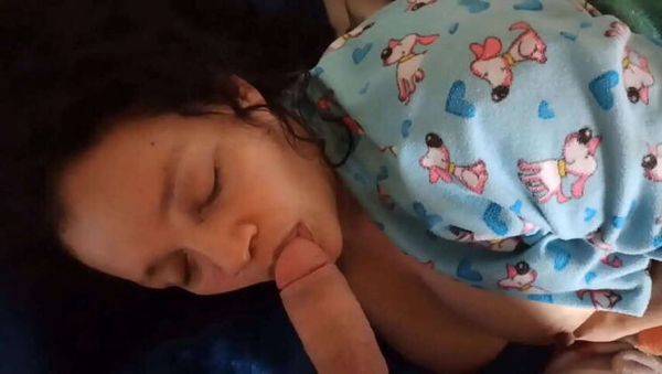 Step-mom Katherine J Woken Up by Gbadboyofficial's Morning Wood for a Blowjob - porntry.com on v0d.com