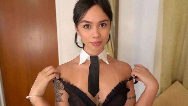 Stunning Latina Teen with Large Backside Fantastically Fucks, She Enjoys Cock Riding - porntry.com on v0d.com