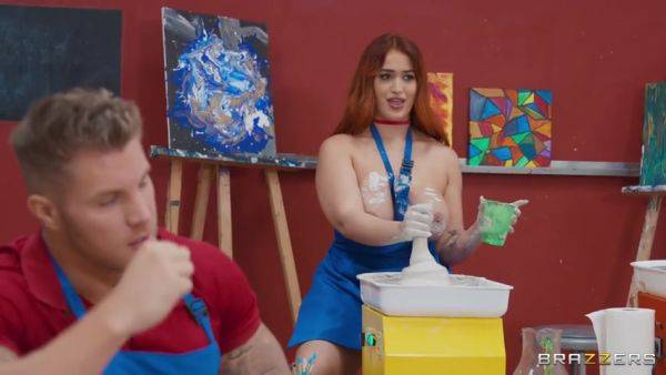 Ceramics Sluts Sneaks A Fuck With Best Boyfriend Ever In 4k - Nia Bleu - upornia.com on v0d.com