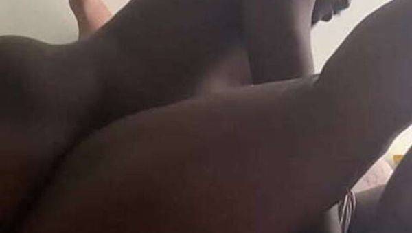 Ebony MILF's rough creampie filled with deep cum - porntry.com on v0d.com
