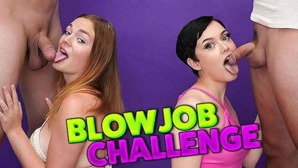 Blow Job Contest - Who'll Make Him Ejaculate First? - porntry.com on v0d.com