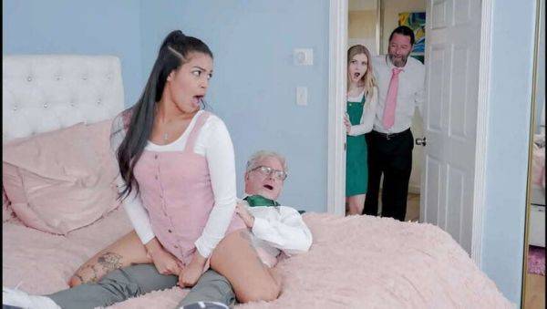 Stepbrothers Swap: A Hardcore Encounter with Harlow West, Maya Farrell, Jay Crew, and Jack Vegas - porntry.com on v0d.com