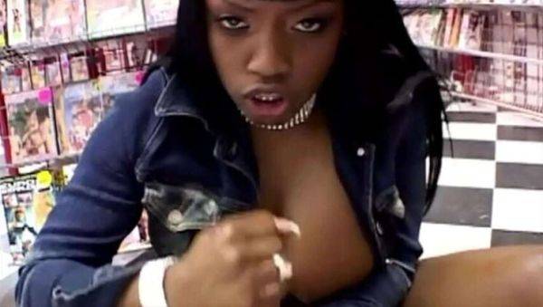 Jada Fire: Ebony Vixen Performs Explicit Acts in POV for Shop Customers - porntry.com on v0d.com