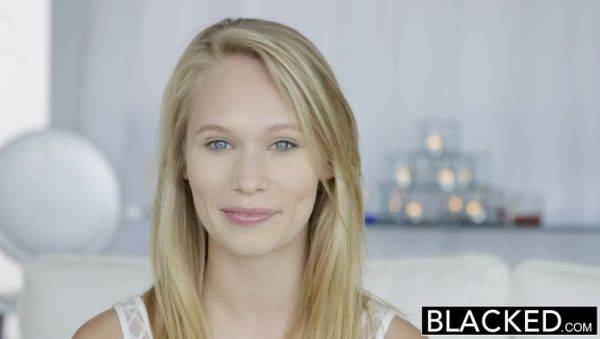 Blonde Teen First Experience with Big Black Cock - porntry.com on v0d.com