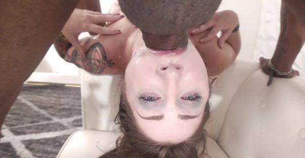 Young amateur throats the BBC in crazy positions for a full cam show - xbabe.com on v0d.com