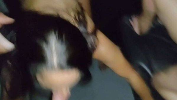 Wife and Girlfriend Share Cock at Gloryhole - Hot Brazilian Threesome Part 3 - veryfreeporn.com - Brazil on v0d.com