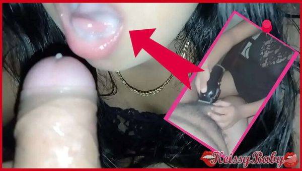 Hot Latina Brunette Sucks Dick and Swallows Cum - Homemade POV Blowjob - veryfreeporn.com on v0d.com