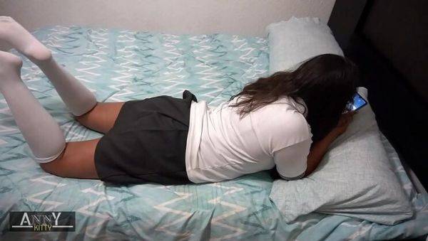 Gorgeous Latina Student Anny Kitty Takes Wild Anal Creampie in Homemade Uniform - veryfreeporn.com on v0d.com