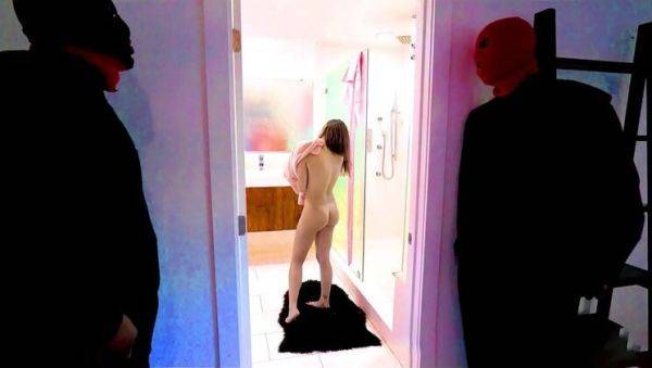 Young Kira Perez takes two big black cocks in a wild threesome - veryfreeporn.com on v0d.com