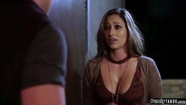 Busty MILF Reena Sky Seduces Naive Man with Clairvoyant Charm - Big Tits, Blowjob, and Hairy Pussy Action - porntry.com on v0d.com