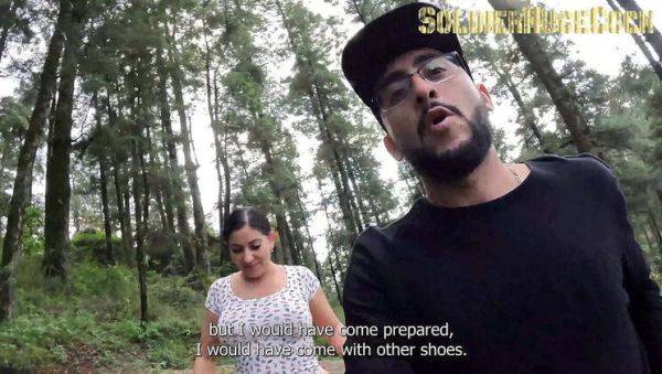 Lost in the Woods: MILF Teresa Ferrer Fucks Soldierhugecock for Help - porntry.com - Spain on v0d.com