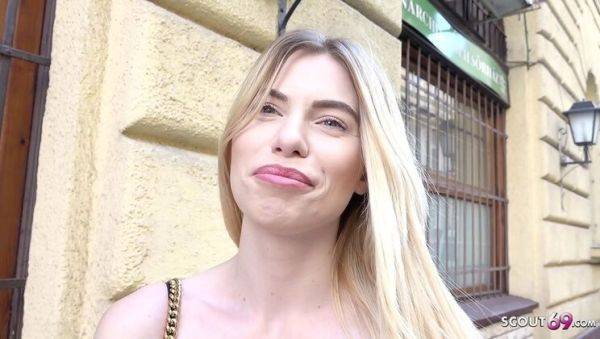 Skinny Teen Melina Devi First Anal with Big Cock at German Scout Casting - porntry.com - Germany on v0d.com