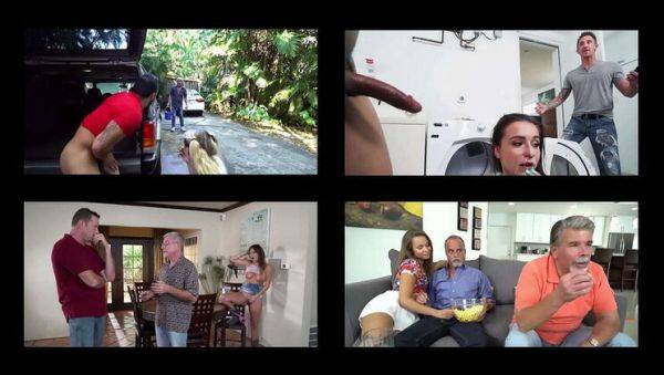 Step Dad Caught Fucking Teen Stepdaughter - Layla London, Liza Rowe, Kharlie Stone - porntry.com on v0d.com