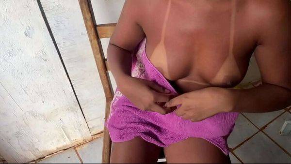 Hot Stepdaughter Alice Shows Off Her Tan Lines in Lingerie - Anal Fun with Breno - veryfreeporn.com - Brazil on v0d.com